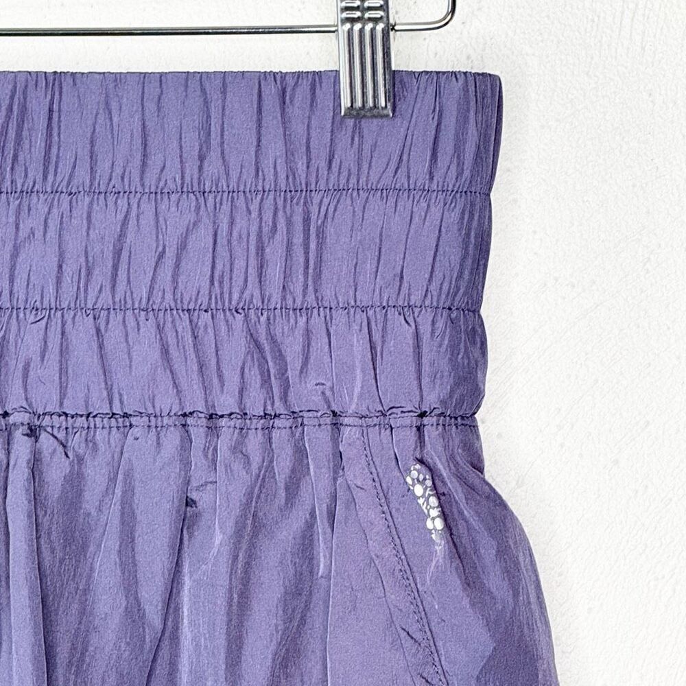Free People Movement The Way Home High Waisted Metallic Purple Shorts - Women’s - Picture 3 of 9